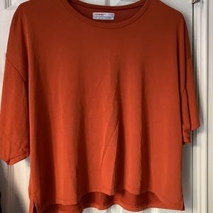 NWT Urban Outfitters burnt orange tshirt / crop top size Small